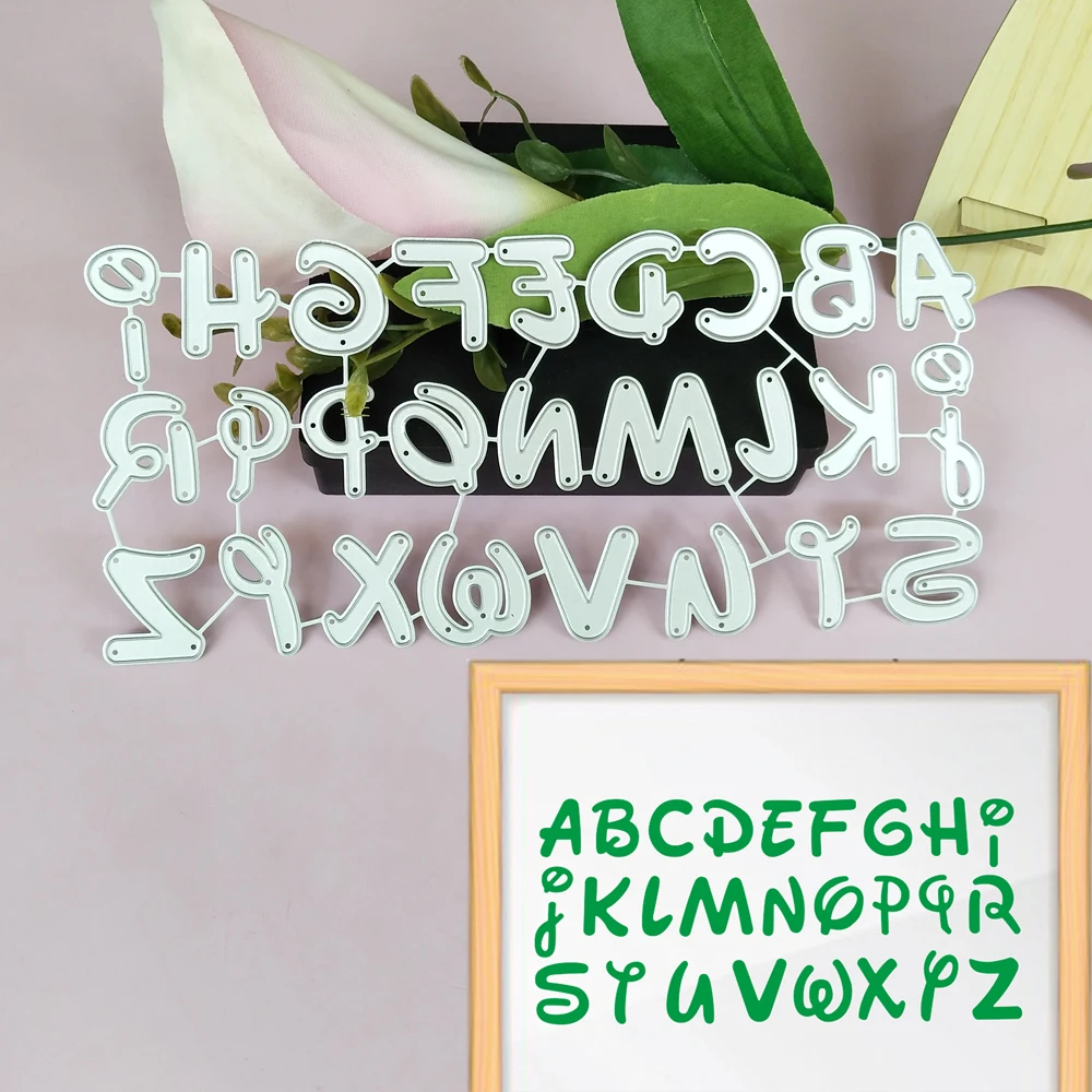 Die-Cuts Album Scrapbooking Decors Embossing-Metal-Cutting-Dies Letters Alphabets 