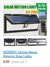DIDIHOU светильник на солнечной энергии 100 светодиодный четырехсторонний 3 режима 270 градусов датчик движения настенный светильник водонепроницаемый садовый светильник