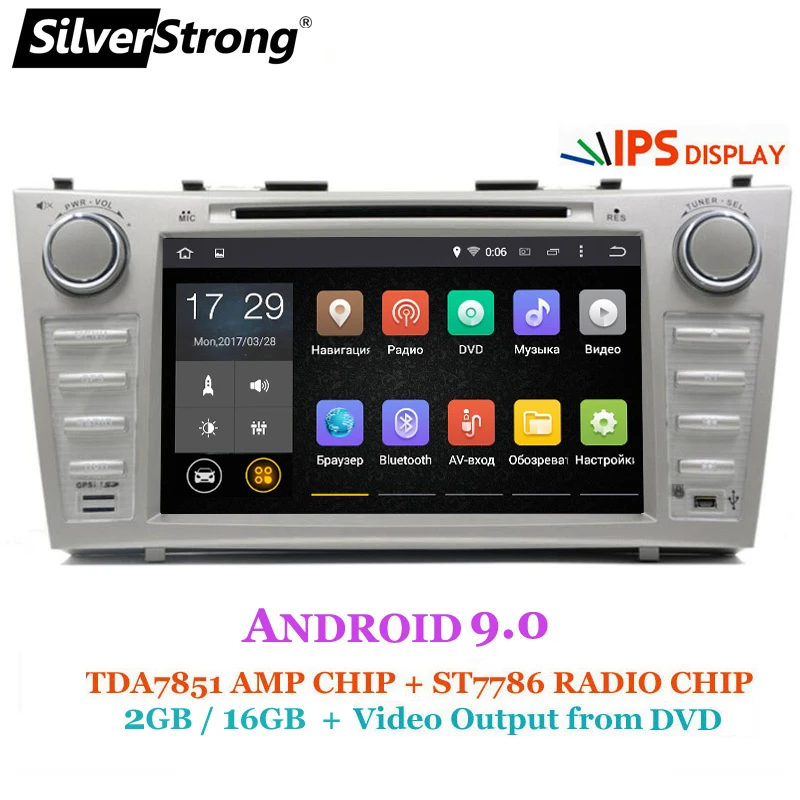 Best SilverStrong IPS 2Din Android9.0 Car DVD For TOYOTA CAMRY AURION v40 2007-11 auto radio with google play 0 Best SilverStrong IPS 2Din Android9.0 Car DVD For TOYOTA CAMRY AURION v40 2007-11 auto radio with google play 0