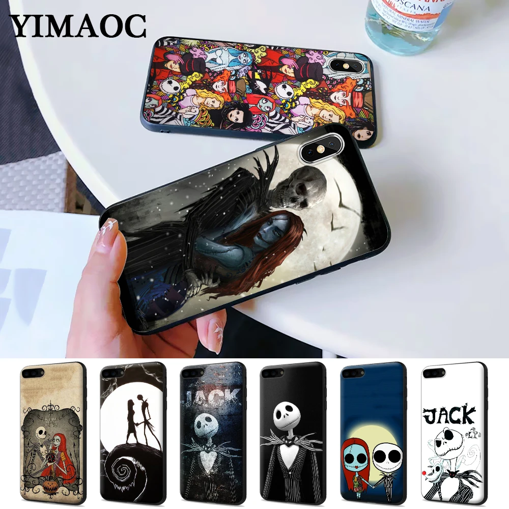 

Jack Sally Before Christmas Silicone Case for iPhone 5 5S 6 6S Plus 7 8 X XS Max XR
