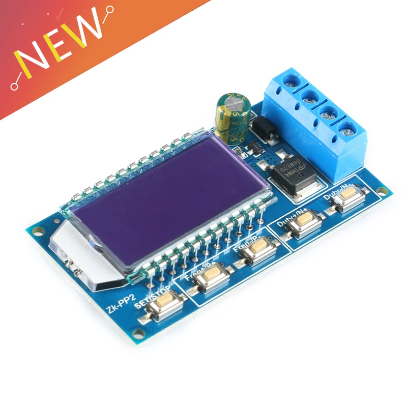 

8A 1-Channel 1Hz-150KHz Dual Mode LCD PWM Pulse Frequency Duty Cycle Module Signal Generator Driver Module for Motor Lamp