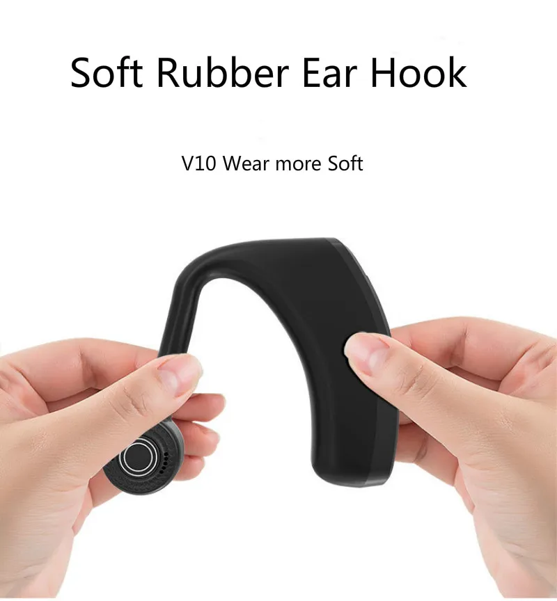 Fones de Ouvido sem Ruídos V10 v9 Headconjunto Intra-auricular com Bluetooth e Microfone Cancelamento de Ruídos Pelo Celular Iphone e Android - Image 2