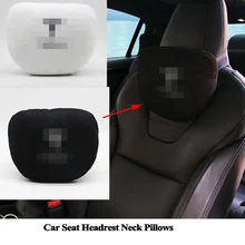 

Soft Memory Car Seat Headrest Neck Pillow Comfortable Cushion Styling Logo Accessories for Tesla Model S Model X Model 3