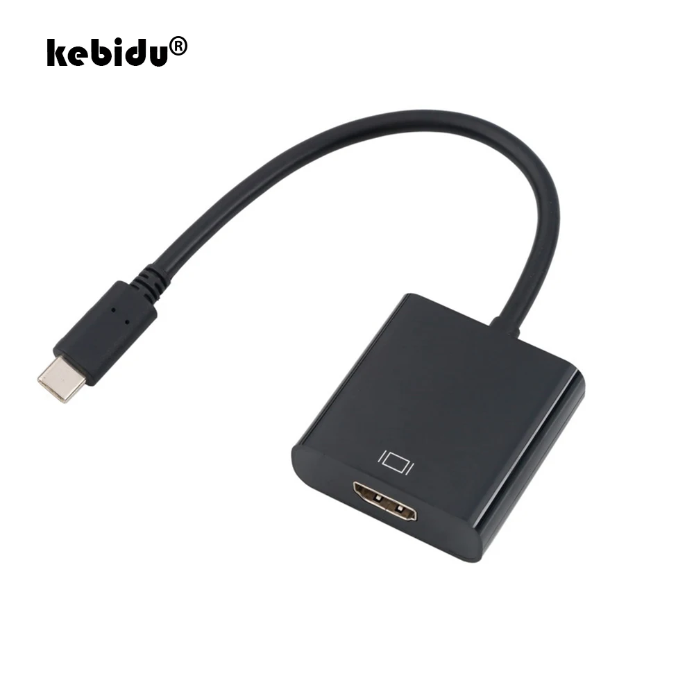 

kebidu USB C to HDMI Adapter 4K Type C 3.1 to HDMI Male to Female Cable Adapter Converter for MacBook for Samsung Huawei LG HTC