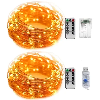 10M 20M 30M Batterij Usb Operated Remote Led Koperdraad Fairy String Lights Kerstmis Garland Voor Bruiloft party Tuin Diy Decor 10M 20M 30M Batterij Usb Operated Remote Led Koperdraad Fairy String Lights Kerstmis Garland Voor Bruiloft party Tuin Diy Decor