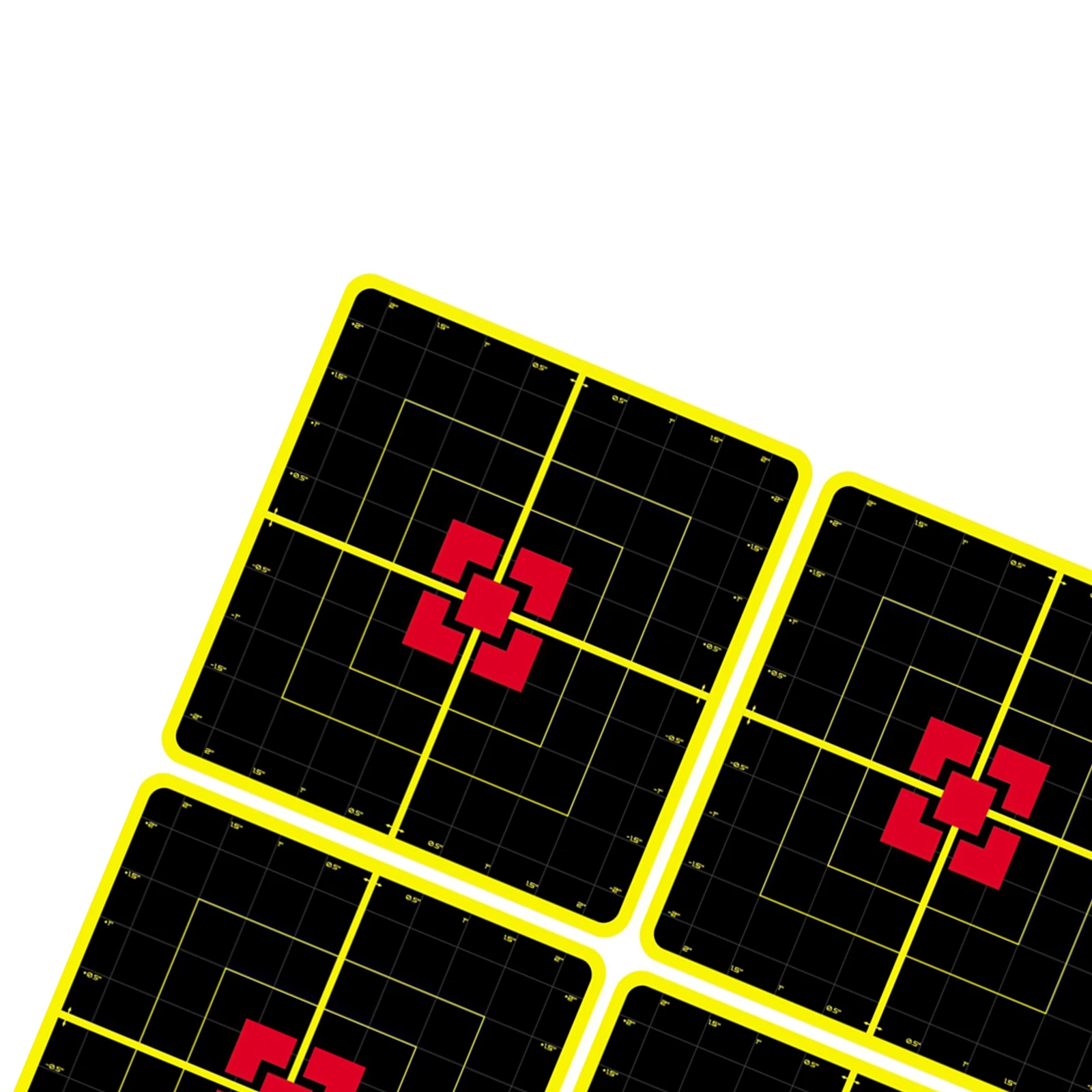 10-Sheet Shooting Targets - 10 Inch Self Adhesive Paper Reactive  Stickers - Great for All , Rifles, Pistols, 6