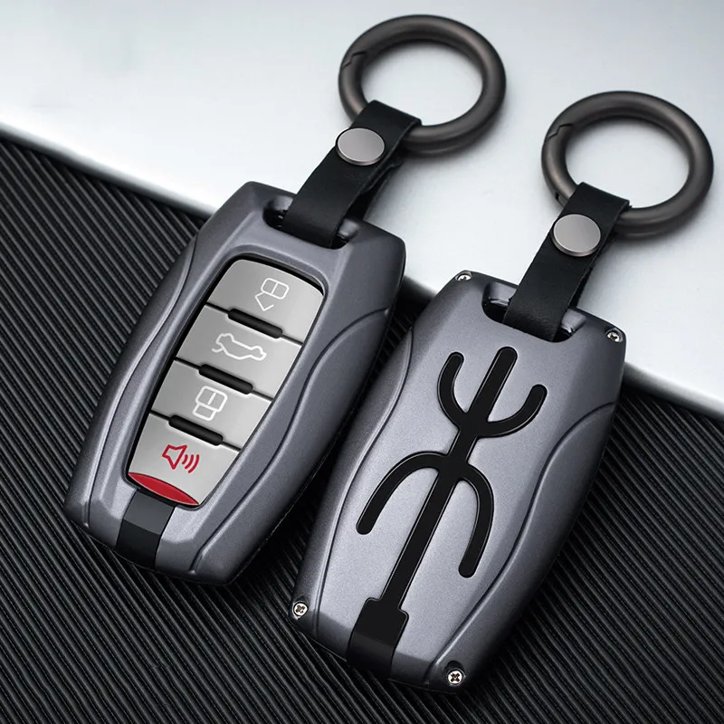 

Colorful New Aluminum alloy Car Remote Smart Key Case Cover For Great Wall Haval Coupe H7 H8 H9 GMW H1 H2 H5 H6 C50 Accessories
