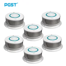 Pgst 438r detector de fumaça proteção contra incêndio sensível alarme sensor bombeiros para 433mhz alarme sistema segurança em casa