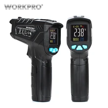 WORKPRO цифровой термометр измеритель влажности инфракрасный термометр гигрометр лазерный измеритель температуры Бесконтактный пирометр