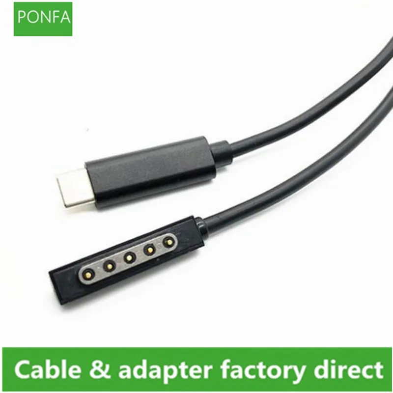 Alimentatore Usb C Tipo C Adattatore Per Caricabatterie Pd Cavo Di Ricarica Rapida 3A Cavo Da 65W Tipo C Per Tablet Microsoft Surface Pro 1/2 1.5M