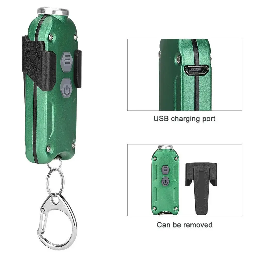

Mini LED Flashlight Keychain Portable Lightweight for Camping Hiking Outdoor Emergency Light Tools