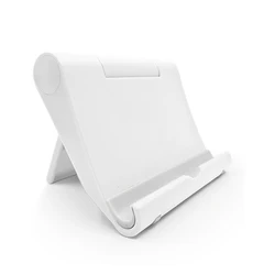 Adjustable Foldable Non - slip Mobile Phone Desk Stand with 7 Color Options (C11 - White)