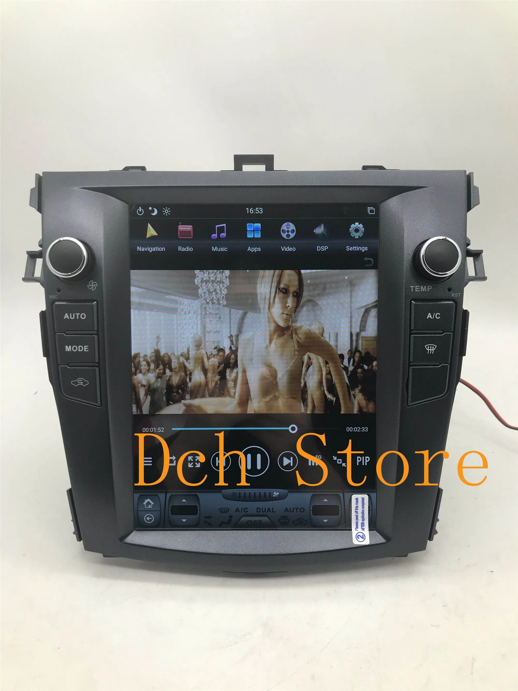 Автомобильный DVD плеер 10 4 дюйма в стиле Tesla Android 9 0 GPS для Toyota Corolla 2006 2013 4G RAM