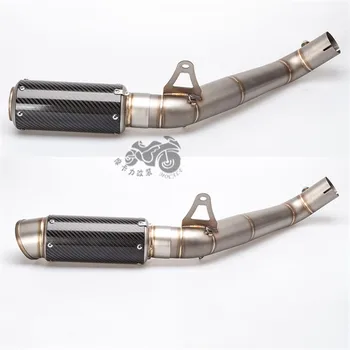 

Motorcycle Modified Exhaust Pipe CBR1000RR Set Carbon Fiber Exhaust Pipe With Middle Section For CBR1000RR