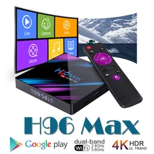Topsion Top-Box H96MAX Media-Player Bluetooth WIFI Google-Assistant RK3318 Android TP01 64GB 4core Youtube WIFI Android 9.0