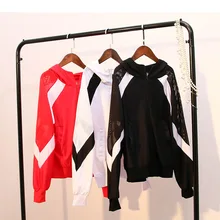 Стиль, осенняя и зимняя одежда с длинным рукавом для йоги, повседневный спортивный костюм для фитнеса, одежда для бега, быстросохнущее пальто с капюшоном