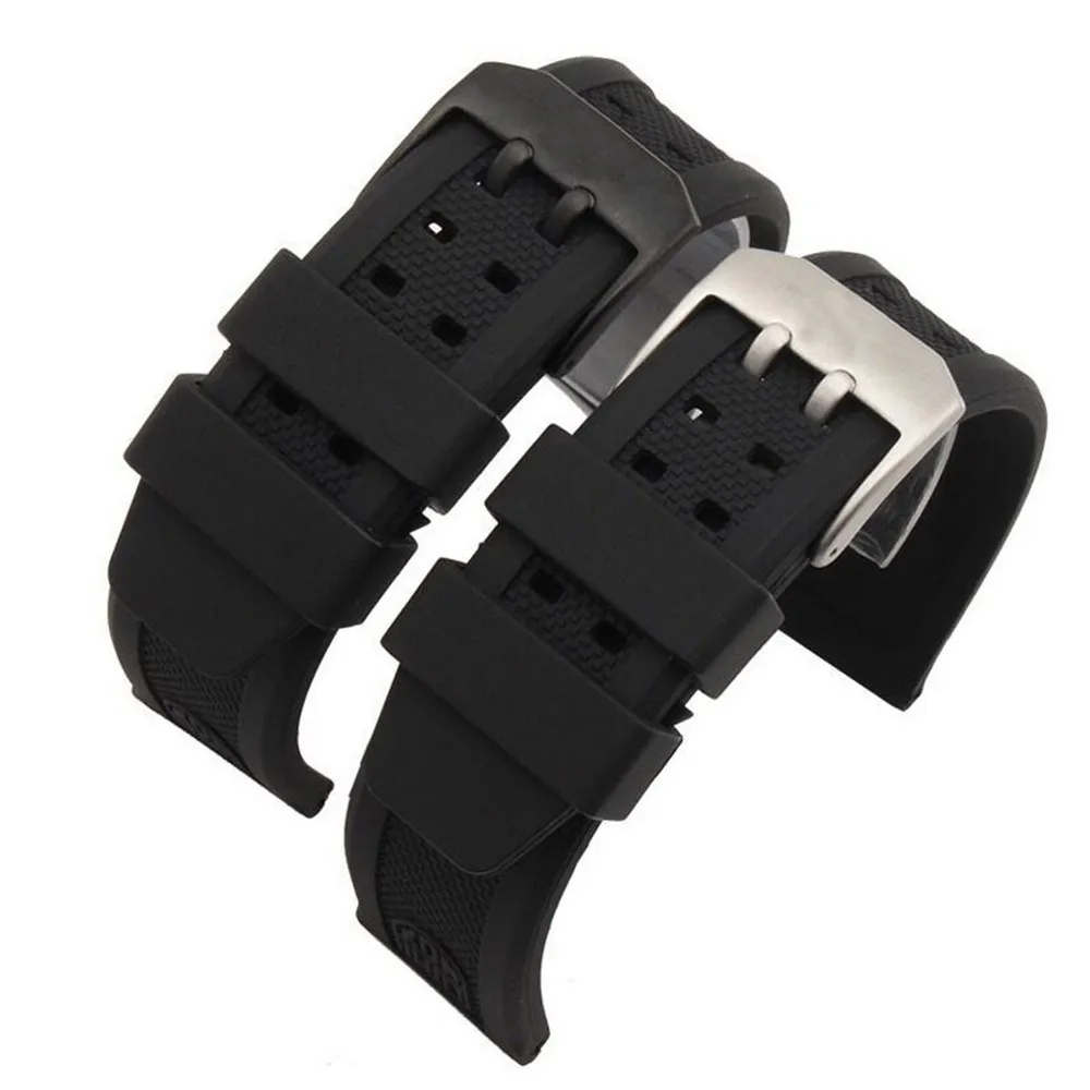 Ремешок силиконовый для мужских часов Luminox 1820 7251 3050 23 мм | Наручные часы