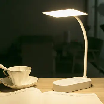 

DC5V LED Charging Table Lamp Multifunctional Flexible Rotating Night Light for Eye Protection White Light 3000-6000k for bedroom