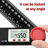 230mm 4in1 digital protractor angle ruler spirit level universal level ruler woodworking angle 360 degree angle protractor 4