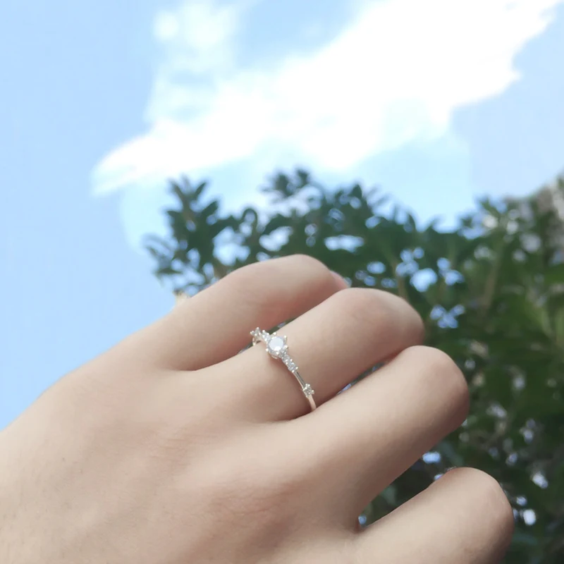 Finger Ring Fashion Women Jewelry Rose Gold/Silver/Gold Color Rhinestone Crystal Rings 4/5/6/7/8/9/10/11 Size Gift