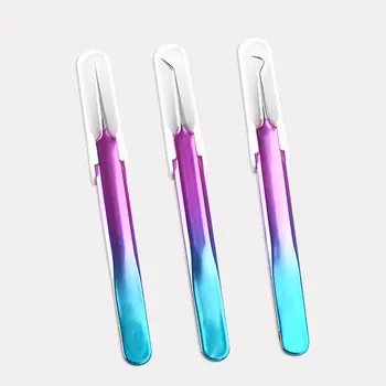 

1 Pcs Stainless Steel Acne Needle Tweezer Pimple Needle Blackhead Remover Acne Clip Tweezer Extraction Tool Facial Care Tool