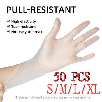 

50pcs/lot Multifunction Safety Gloves Disposable Gloves For Food Cleaning Gloves Adult Children Daily Protective Gloves