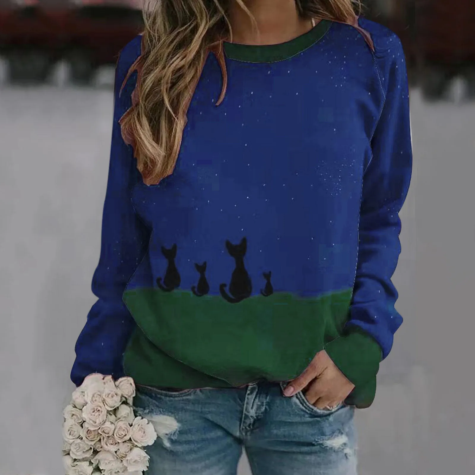 Fashion Blouse 2021 Women Casual O Neck  Print Long Sleeve Blouse Top blouses blusas mujer рубашка женская 1