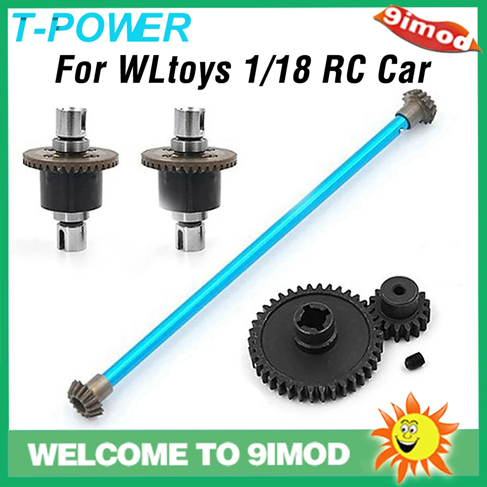 Wltoys 1/18 RC Car Part Front/Rear Complete Differential +Central