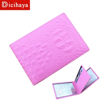 

Ultra-thin Driver License Holder Pu Leather on Cover for Car Driving Documents Business ID Pass Certificate Folder Wallet Unisex