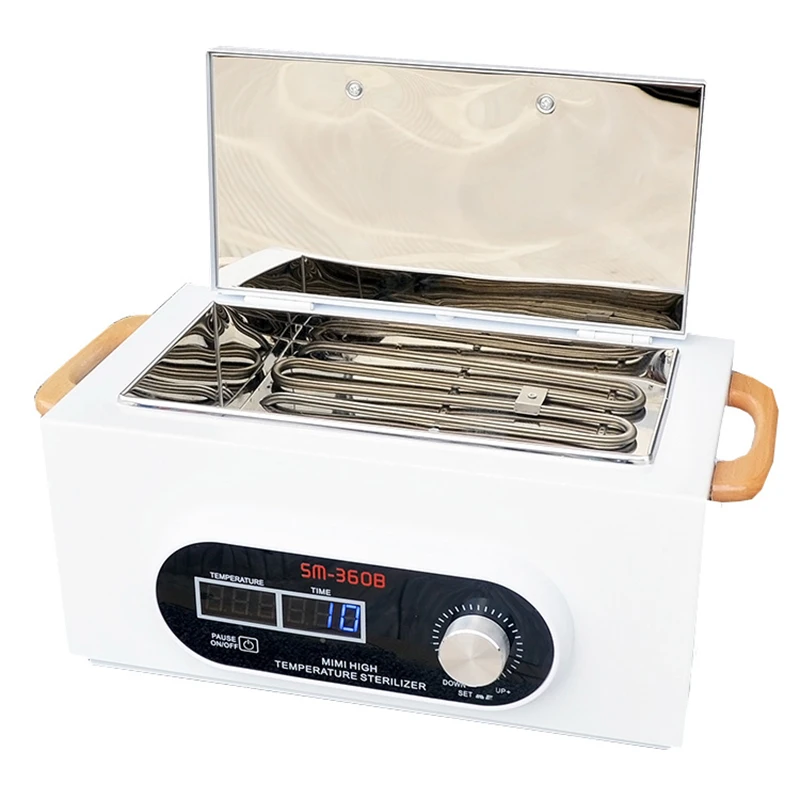 Portable High Temperature Nail Art Tools Sterilizer Box Nail Salon Sterilizing Manicure Tool Dry Heat Sterilizer in
