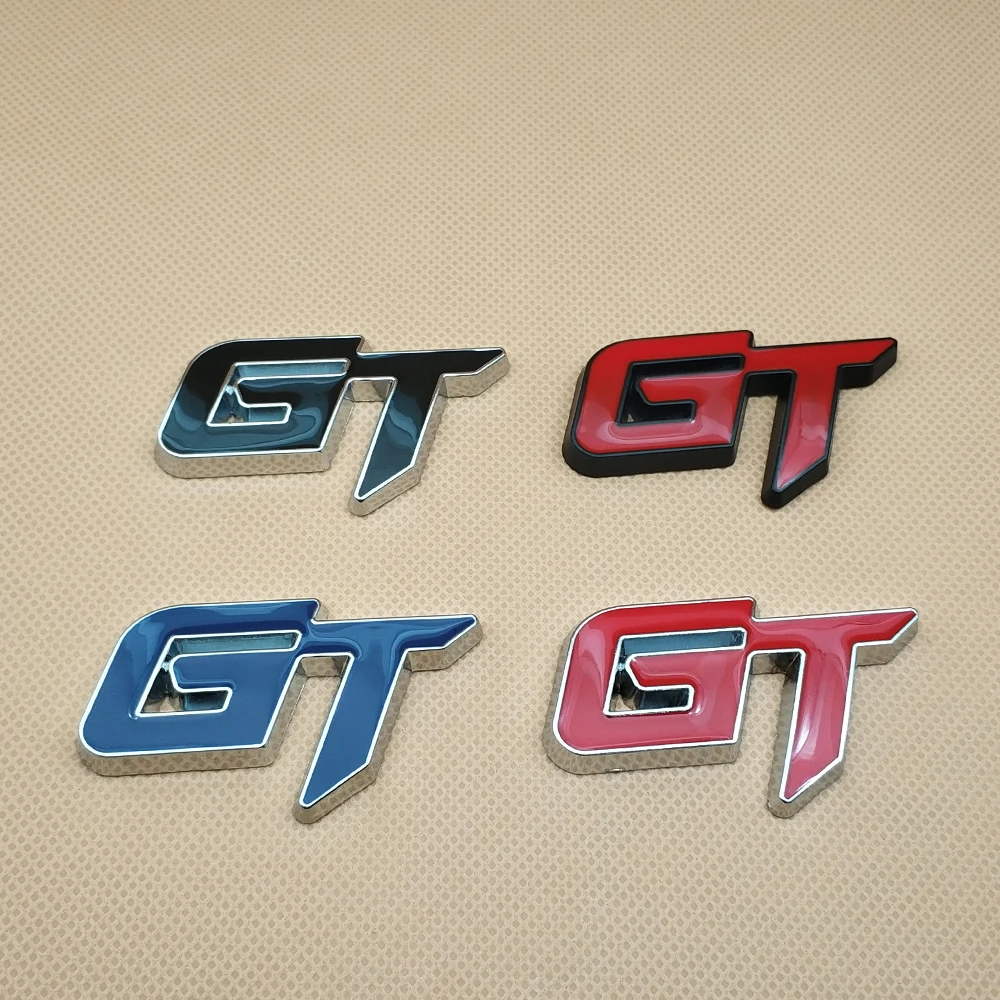 

Car Styling Metal GT Auto Badge Trunk Fender Sticker Four styles Emblem Decal