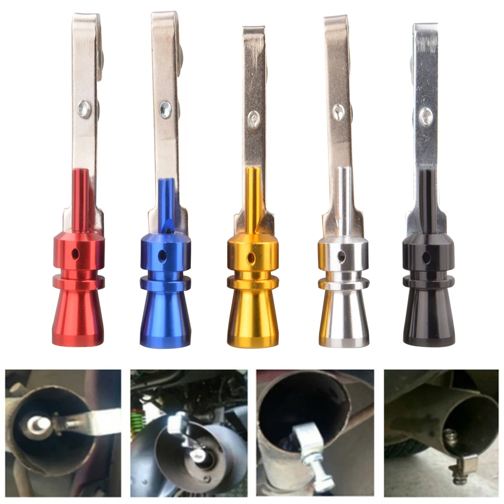 

Universal Car Size M Turbo Sound Whistle Muffler Exhaust Pipe Auto Blow-off Valve Simulator for All Cars Quality Mufflers