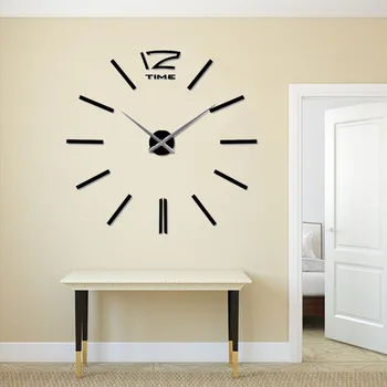 

5PC New Acrylic DIY Fashion 3D Creativity Circular Wall Clock Timer Classic High Quality Home Decoration