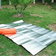 Двусторонняя алюминиевая пленка влагостойкая подставка для палатки коврик для пикника Коврик для кемпинга с внешней сумкой 200*150 см