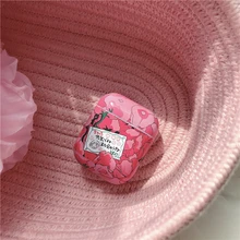 Розовый милый японский персиковый беспроводной Чехол для iPhone airpods 1 2 для iPhone, чехол для гарнитуры, жесткий чехол высокого качества для девочек