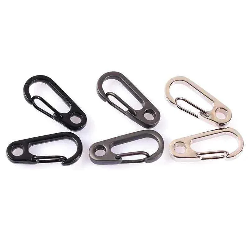20x Outdoor Carabiner Camp Spring Snap Clip Hook Keychain Climbing Hiking