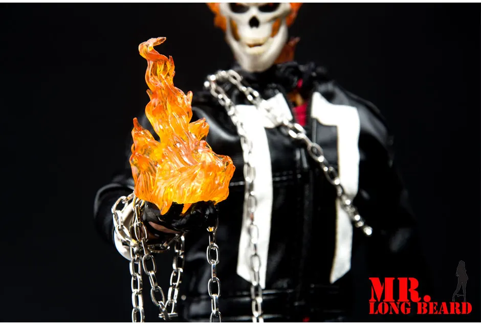 1/6 36 см агенты Marvel Щ. И. Т. Щит Ghost Rider ПВХ фигурка Коллекционная модель игрушки с светодиодный светильник