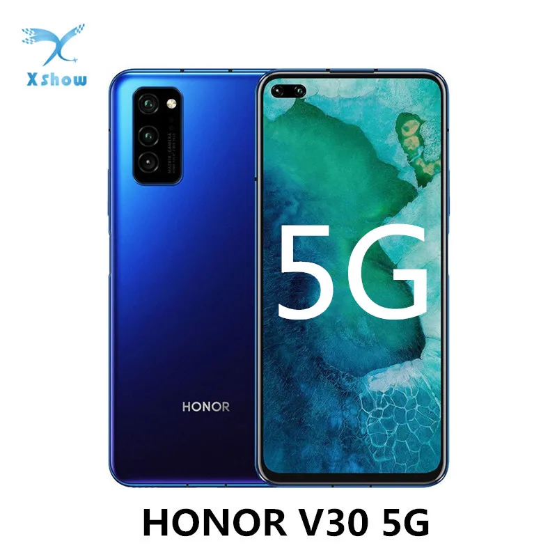 Смартфон Honor V30 5G, 6 ГБ ОЗУ, 128 Гб ПЗУ, 6,57 дюйма, SuperCharge, 4200 мАч, NFC Kirin 990, четыре ядра, 40 МП, тройная камера заднего вида, мобильные телефоны