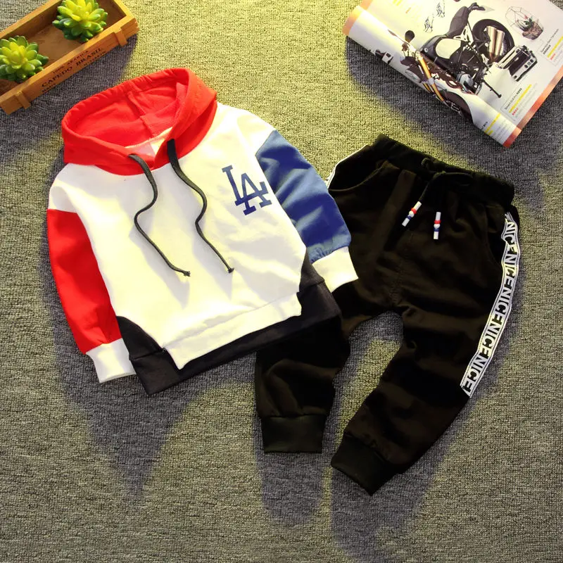 Для малышей, для мальчиков, bibicola комплекты одежды Демисезонный Комплекты одежды для новорожденных мальчиков футболка с длинным рукавом+ штаны, спортивный комплект из 2 предметов, одежда - Цвет: picture color