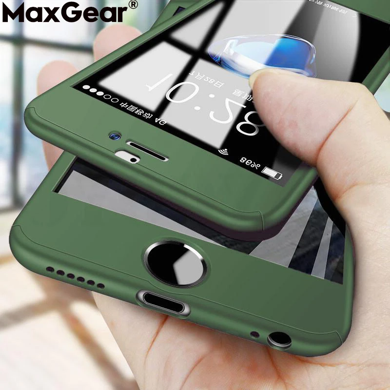 360 Полное покрытие со стеклом для iPhone 13 12 Mini 11 Pro Max XS X XR 7 8 6 6S Plus 5 5S SE 2020 жесткий