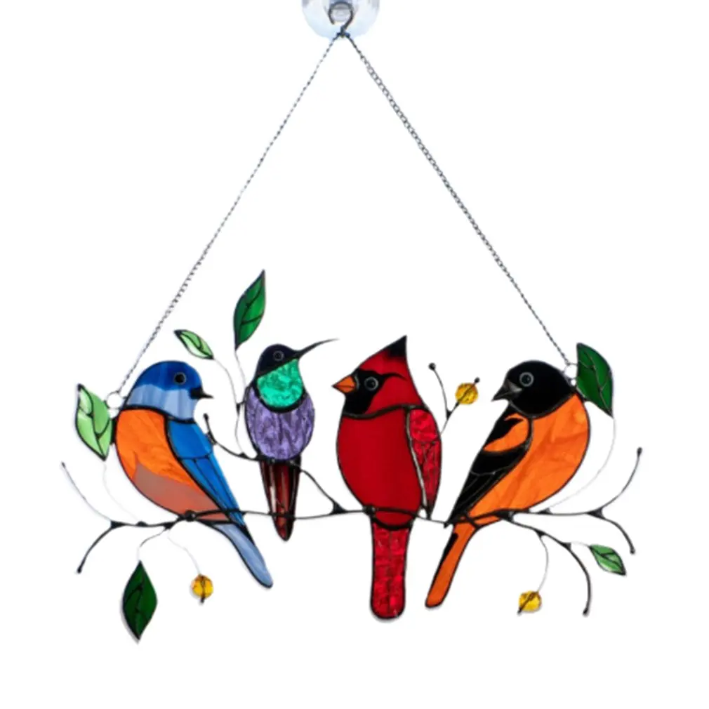 Hanging bird ornament in blue bird lover gift