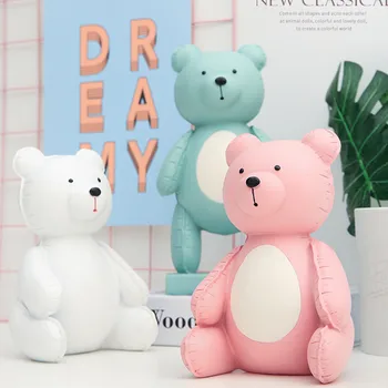 

Nordic European Style Jason Freeny Balloon Bear Resin Statue Creative Children Bedroom Figurines Decoration Accessories X3418