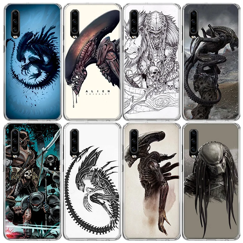 Чехол для телефона Alien Predator Huawei P40 P30 P20 P10 Mate 10 20 30 Lite Pro P Smart Z Plus 2019 2018 | Мобильные