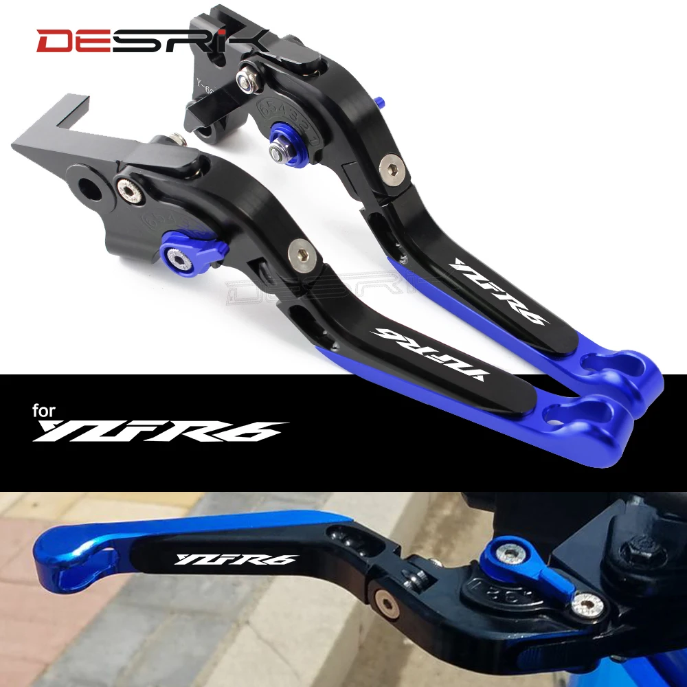 Для Yamaha YZF R6 1999 2000 2001 2002 2003 2004 с логотипом (YZF R6) Новый ЧПУ Регулируемая мотоциклов