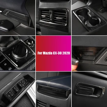 

For Mazda CX-30 2020 Central Control Gear Position Water Cup Cover Frame Lifter Modified Decorative Patch Interior
