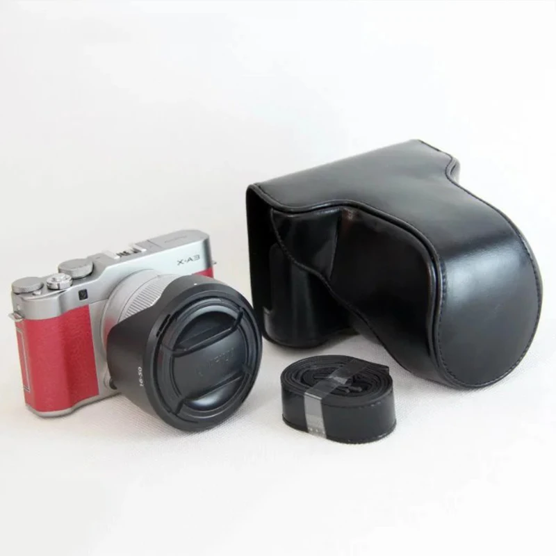 Ретро камера Чехол сумка для Fujifilm XA3 Fuji X-A3 кожаная камера сумка прочная камера аксессуары крышка цифровая камера с ремешком