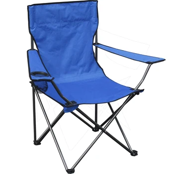 

Outdoor Camping Portable Folding Chair Oxford Cloth Fishing Beach Picnic Chair Chair with Arm Rest Cup Holder and Storage Bag