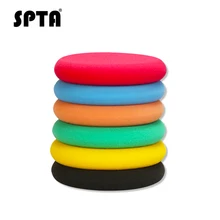 SPTA, 6 шт. в упаковке, цветная, 4 дюйма, губка для воска, ультра мягкая пена, аппликатор для воска, высокая плотность, Губка из полиэстера, Накладка для воска автомобиля