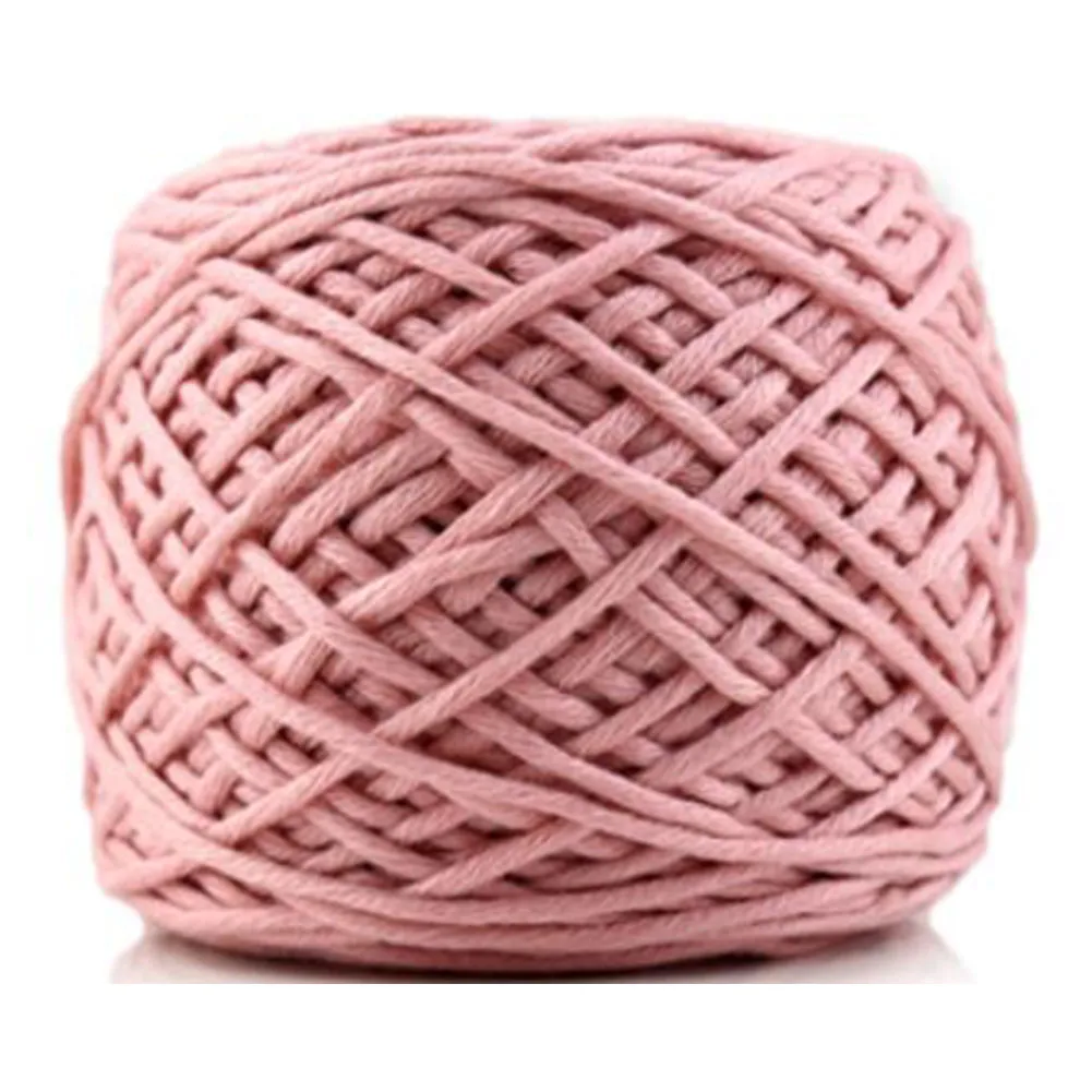 Свитер шарф шапка Roving ручной работы для вязания своими руками рулон теплые Швейные аксессуары для малышей DIY многопрядный вязание крючком шерстяная пряжа мягкая - Цвет: Flesh Pink