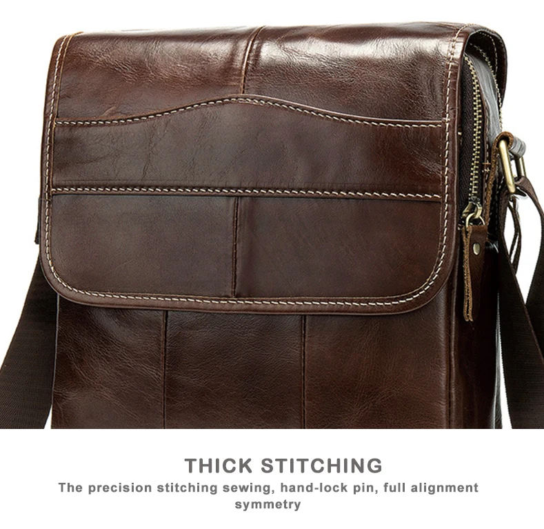 X. D. BOLO кожаная сумка на плечо, мужская сумка-мессенджер, натуральная кожа, мужская сумка, Винтажный дизайн, на молнии, сумки через плечо для мужчин s